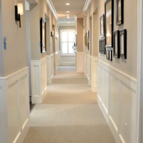 Clean modern hallway of Main Street Dental clinic Newark DE